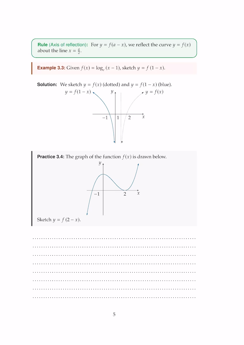 Page 5 of the graphical relationships theory booklet.